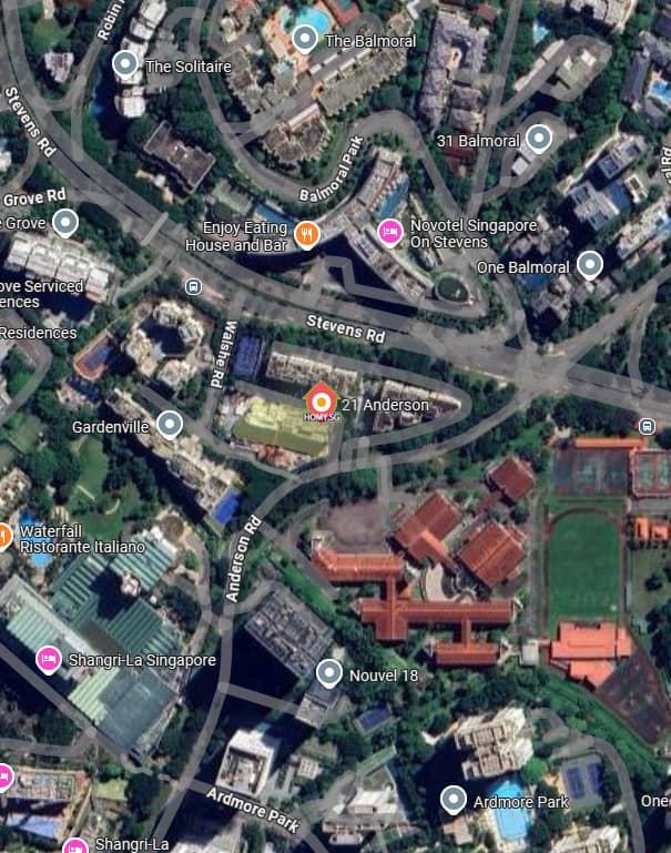 21 Anderson Location Map