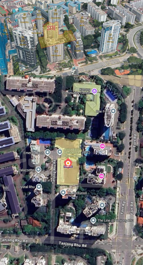 Arina East Residences Location Map